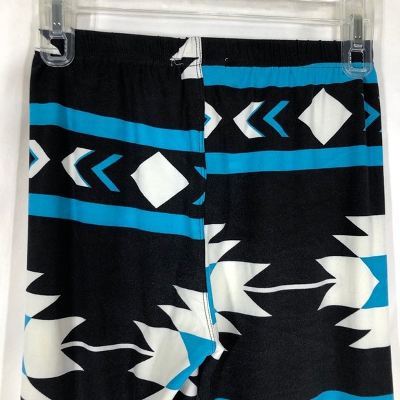 F & F One Size Super Stretch Aztec Print Leggings - Picture 4 of 6